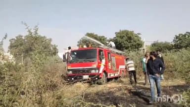 मकराना: कब्रिस्तान में लगी झड़ियों में आग, दमकल की सहायता से पाया गया काबू