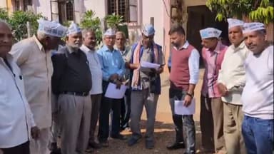 जीरन: जीरन में स्वागत द्वार हटाने की मांग को लेकर 'AAP' कार्यकर्ताओं ने तहसील कार्यालय में दिया ज्ञापन