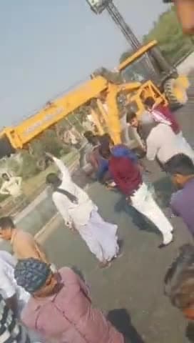 आमेर: शाहपुरा में जयपुर तिराहे पर हरियाणा रोडवेज व मोटरसाइकिल में हुई भिड़ंत