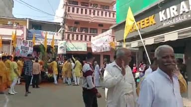 #हाटपीपल्या प्राण प्रतिष्ठा समारोह एवं 25 कुंडीय गायत्री महायज्ञ का शक्तिपीठ मंदिर में किया जा रहा है आयोजन