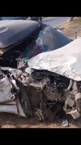 मवाना: बुधवार को किठौर के गढ़ मार्ग पर रोडवेज एवं कार की भिड़ंत में कार चालक की मौत