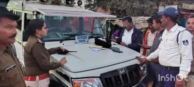 अमानगंज: पन्ना यातायात पुलिस ने स्कूली वाहनों सहित ओवरलोड बस, ऑटो, ई-रिक्शा और नाबालिग चालकों पर की कार्रवाई