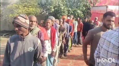 मिर्ज़ापुर: जिगना थाना क्षेत्र के बभनी हरगढ़ गांव में स्वर्गीय जीत नारायण मिश्रा की पुण्यतिथि पर 1000 गरीबों को कंबल वितरित किए गए