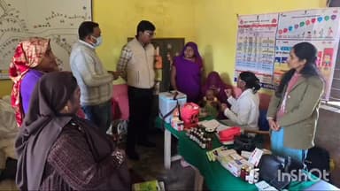 बटियागढ़: सिलापरी में हटा के SDM राकेश मरकाम ने टीकाकरण का जायजा लिया