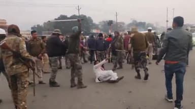 हज़ारीबाग: भारत माता चौक पर छात्रों और पुलिस के बीच झड़प हुई