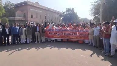 बीकानेर: सर्व हिंदू समाज ने तुलसी सर्किल से लेकर जिला कलेक्ट्रेट तक निकाली आक्रोश रैली