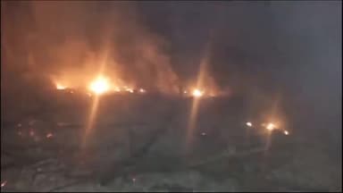 बिहार: सदर अस्पताल परिसर में पोस्टमार्टम कक्ष और टीबी वार्ड के पास झाड़ियों में लगी आग