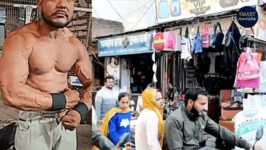 ठेले वाला builder “क्या ग़रीब आदमी भी बॉडी बना सकता हैं “ Khurshid thele wala Amroha#thelewala #bodybuilder #khurshid #smartamroha