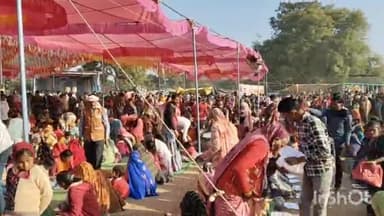 जतारा: बागराज माता मंदिर में सतचंडी महायज्ञ का आयोजन, श्रीमद भागवत कथा के समापन पर भंडारा हुआ, हजारों लोग शामिल हुए