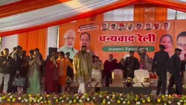 बरवाला: कालका सब्जी मंडी में हरिया के मुख्यमंत्री नायब सैनी ने धन्यवाद सभा को संबोधित किया