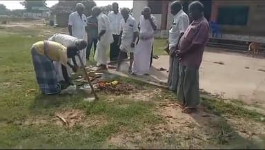 ஆவுடையார் கோவில்: வெளிவயல் கிராமத்தில் ஊராட்சி மன்ற கட்டிடம் கட்டுவதற்கான பூமி பூஜை நிகழ்வு இன்று நடைபெற்றது