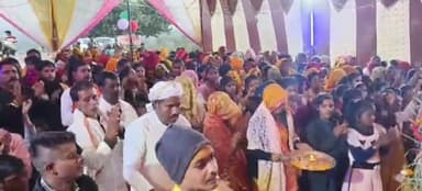 जबेरा: ग्राम गूढ़ा में श्रीमद् भागवत कथा का आयोजन, पांचवें दिन श्री कृष्ण जन्मोत्सव का प्रसंग सुनाया गया