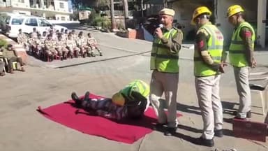 शिमला ग्रामीण: हिमाचल प्रदेश होमगार्ड 3rd बटालियन ने ITBP तारा देवी में किया मॉकड्रिल का आयोजन