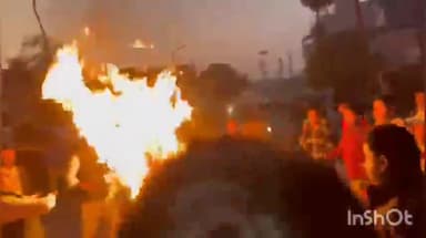 इकौना: कांग्रेस जिलाध्यक्ष के इकौना आवास के सामने भाजयुमो ने फूंका राहुल गांधी का पुतला, लगाए 'राहुल गांधी मुर्दाबाद' के नारे