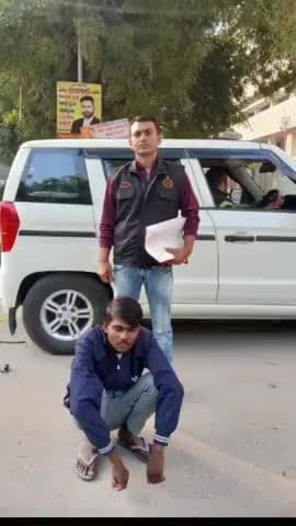 फरीदाबाद: जिले की क्राइम ब्रांच AVTS ने देसी कट्टा सहित आरोपी को किया गिरफ्तार