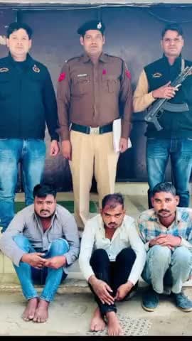 फरीदाबाद: क्राइम ब्रांच सेंट्रल ने शादी-विवाह की पार्टियों में चोरी करने वाले गोहो गिरोह के तीन आरोपियों को किया गिरफ्तार