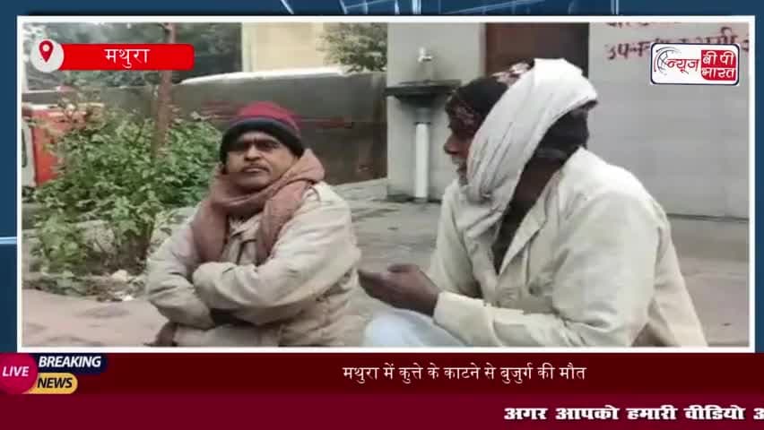 मथुरा में कुत्ते के काटने से बुजुर्ग की मौत, रेबीज की अनदेखी का खामियाजा
#मथुरा #कुत्ते  #काटने #बुजुर्ग #मौत