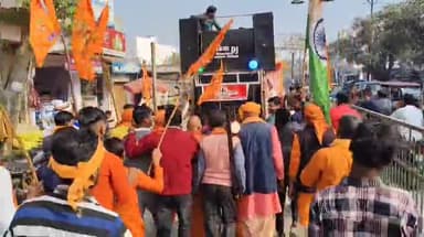 बीसलपुर: बीसलपुर तहसील क्षेत्र में पद यात्रा निकालकर हिंदू एकता का दिया गया संदेश