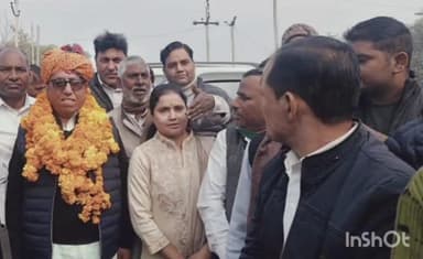 बाड़ी: बाडी में विधानसभा प्रतिपक्ष के उपनेता रामकेश मीना का स्वागत किया गया