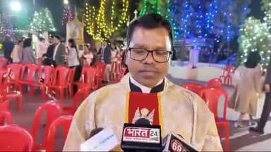 जबलपुर: भंवरताल गार्डन के पास चर्च में धूमधाम से मनाया गया क्रिसमस पर्व, प्रार्थना कर मनाई खुशियां: फादर वॉल्टर