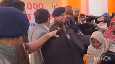 करनैलगंज: मैजापुर चीनी मिल द्वारा कटरा बाजार थाना परिसर में आयोजित कार्यक्रम में SP ने किया कंबल वितरण