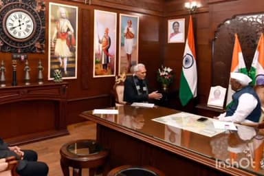 जायल: राजस्थान सरकार के किसान आयोग अध्यक्ष और नागौर के पूर्व सांसद ने राजस्थान के राज्यपाल से की मुलाकात