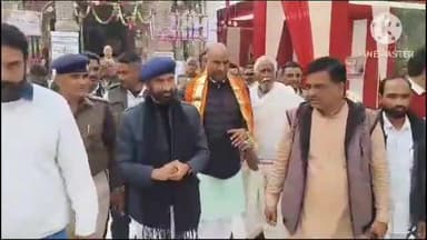 भूपालसागर: करेड़ा पार्श्वनाथ जैन तीर्थ के जन्म कल्याणक महोत्सव के पहले दिन पहुंचे भाजपा के पूर्व प्रदेश अध्यक्ष व सांसद सीपी जोशी