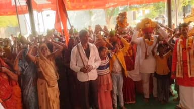 कनवास: अरलाई में निकाली गई कलश यात्रा, हवन पूजन किया गया