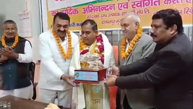 मुरादाबाद: दलपतपुर स्थित पराग फैक्ट्री के जीएम ने कुंदरकी से बीजेपी के नवनिर्वाचित विधायक ठाकुर रामवीर सिंह का किया स्वागत