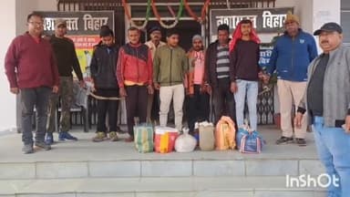 जमुई: उत्पाद विभाग की टीम ने अलग-अलग जगहों से 95 लीटर शराब के साथ 7 तस्करों को किया गिरफ्तार, दो बाइक जब्त