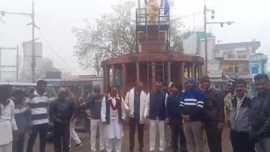 शाजापुर: शाजापुर में भीमा कोरेगांव की घटना पर बाबा साहब अंबेडकर के अनुयायियों ने मनाया शौर्य दिवस