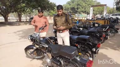 अंबाह: तेज आवाज और बिना नंबर प्लेट वाले वाहनों के खिलाफ पुलिस का अभियान, एक दर्जन गाड़ियाँ पकड़ी गईं