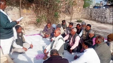 अन्ता: भारतीय किसान संघ ने ग्राम पंचायत मिर्जापुर में ग्राम ईकाई अध्यक्ष महेंद्र सुमन की अध्यक्षता में बैठक की