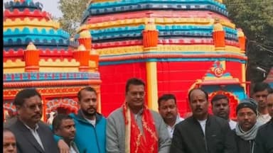 कटकमसांडी: रजरप्पा मंदिर में सांसद मनीष जायसवाल और सदर के विधायक प्रदीप प्रसाद ने की पूजा अर्चना