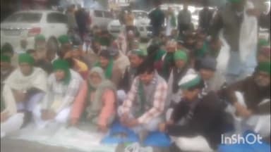 बिजनौर: बिजनौर में संयुक्त किसान मोर्चा के आह्वान पर भाकियू के कार्यकर्ताओं ने किया धरना प्रदर्शन