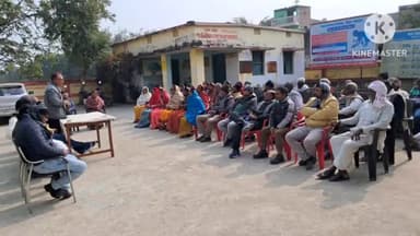 खोदावंदपुर: पंचायत भवन मेघौल में जीपीडीपी योजना के तहत आम सभा का किया गया आयोजन