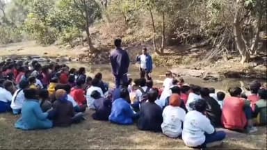 पवई: वन परिक्षेत्र पवई के सिल्वर फॉल में अनुभूति कार्यक्रम संपन्न