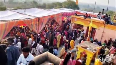 जतारा: मऊ बुजुर्ग में मां जगदंबे के दरबार में लगा छप्पन भोग, कन्याभोज और विशाल भंडारा, हजारों लोग हुए शामिल