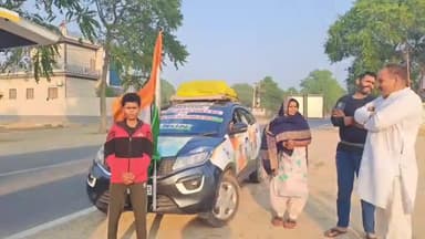 झुंझुनू: 15 वर्षीय सानिया पांचाल ने कश्मीर से कन्याकुमारी तक 4000 किमी की मैराथन शुरू की, बगड़ पहुंचने पर हुआ स्वागत