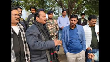 विष्णुगढ़: सदर विधायक प्रदीप प्रसाद ने शहर की ऐतिहासिक झील का किया निरीक्षण