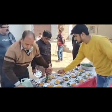 वार्ड नंबर 36 में बालाजी मंदिर के सामने पोश बड़ा कार्यक्रम आयोजित