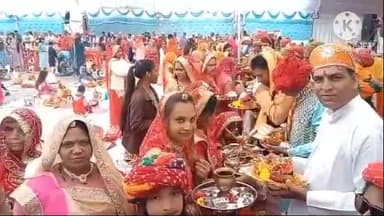 भूपालसागर: आकोला में 551 तुलसी-शालिग्राम विवाह का भव्य आयोजन, विधायक अर्जुनलाल जीनगर रहे मौजूद, उमड़ा जनसैलाब