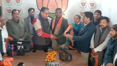 चूरू: भाजपा चूरू जिला कार्यालय में पार्टी पदाधिकारियों ने शहर उत्तर मंडल अध्यक्ष धर्मेन्द्र राकसिया का किया स्वागत