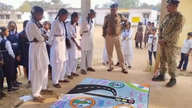 औंधी में राष्ट्रीय सड़क सुरक्षा माह के 14वें दिन यातायात विभाग ने आयोजित की रंगोली प्रतियोगिता