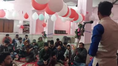 सिराथू: शिया जामा मस्जिद में हजरत अली के जन्मदिन के उपलक्ष में शिया समुदाय ने देर रात तक किया कसीदा और मिलाद का कार्यक्रम