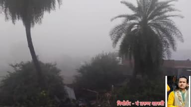 माखन नगर ने ओढ़ी कोहरे की चादर सुबह 5:00 का तापमान 6 डिग्री रहा