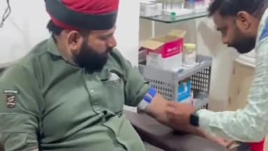 शाजापुर: करणी सेना परिवार के मुखिया जीवन सिंह शेरपुर ने आरएस डायग्नोस्टिक सेंटर पर निःशुल्क स्वास्थ्य परीक्षण का आयोजन किया