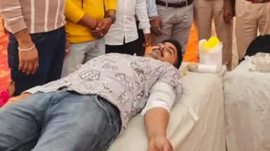 सहाड़ा: महेन्द्रगढ़ में हैप्पी क्लब द्वारा आयोजित रक्तदान शिविर में 104 रक्तवीरों ने किया रक्तदान