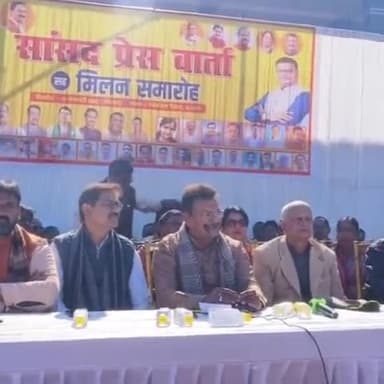 बरकागाँव: हजारीबाग सांसद मनीष जायसवाल ने प्रेस कॉन्फ्रेंस में अपनी उपलब्धियों का बखान किया
