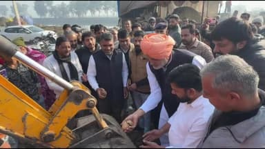 रादौर: रादौर में कृषिमंत्री श्यामसिंह राणा ने 1.40 करोड़ रुपये की लागत से बनने वाली सड़क का किया शुभारंभ